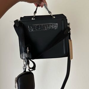 Bevelyn Black Crossbody Purse Steve Madden